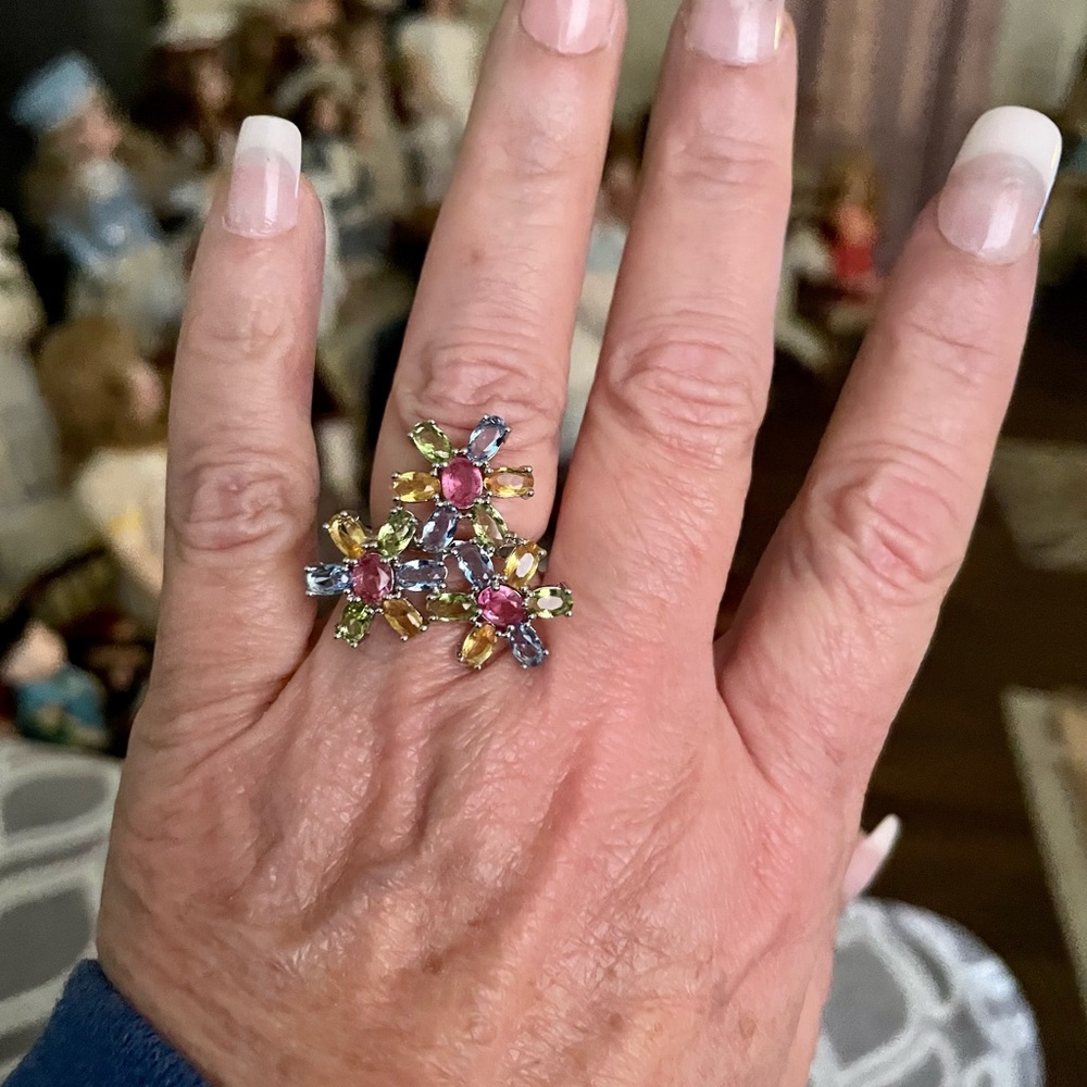 Multi Gemstone Ring - image 1
